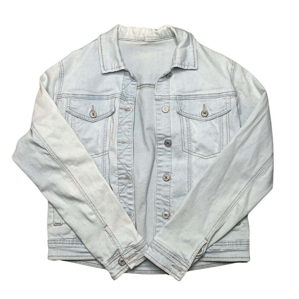 Light wash denim jacket